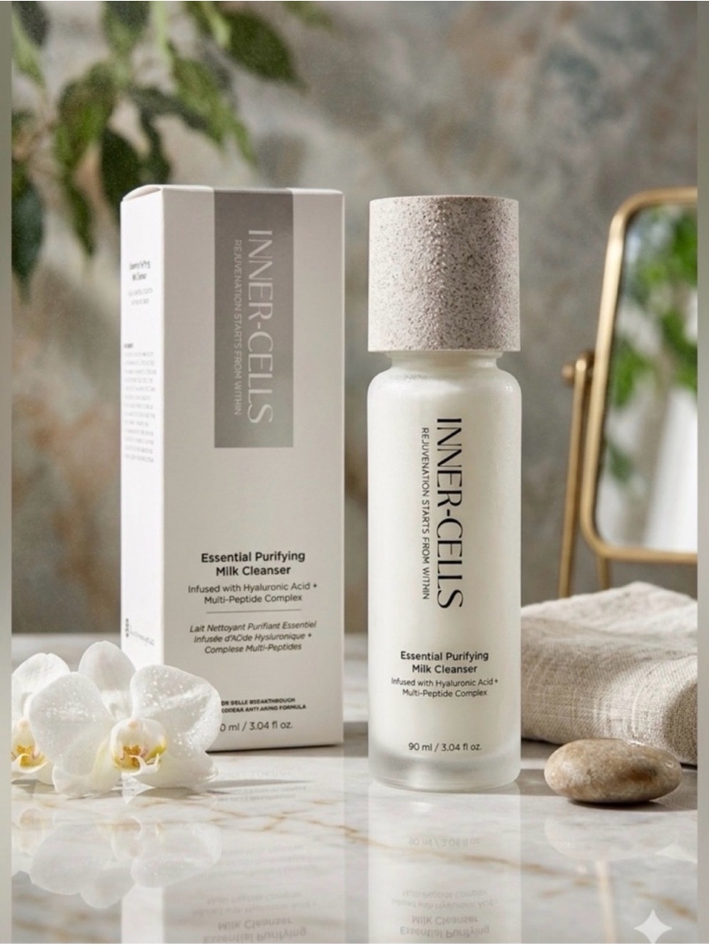 INNER-CELLS Essential Purifying Milk Cleanser WMulti-Peptides - Retail $130